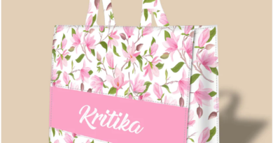 Personalized Tote Bag Designed with Elegant Magnolia Flowers and Leaves
