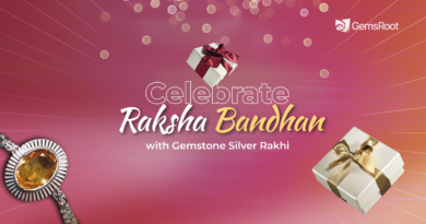 buy gemstone sliver rakhi online